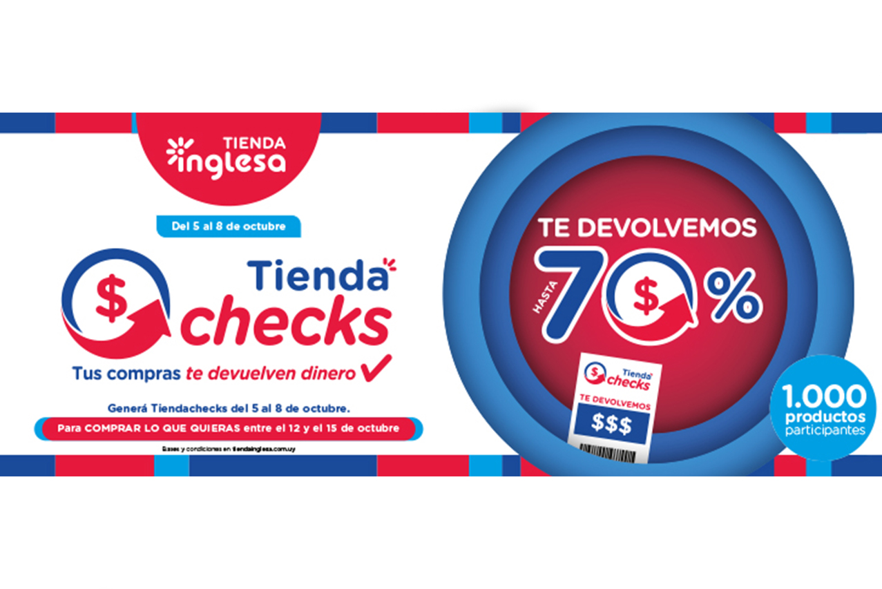 Vuelve la promoción Tiendachecks a Tienda Inglesa 