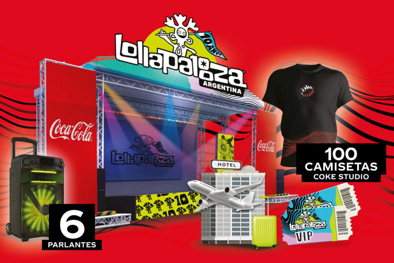 Coca-Cola Uruguay lleva a amantes de la música al Lollapalooza Argentina 2025 