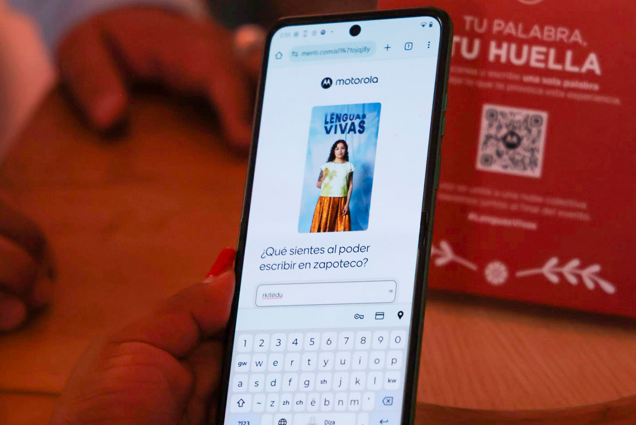 Motorola anuncia el nuevo teclado zapoteco: el dixhsa / diza se escribe, se comparte y ahora se teclea 