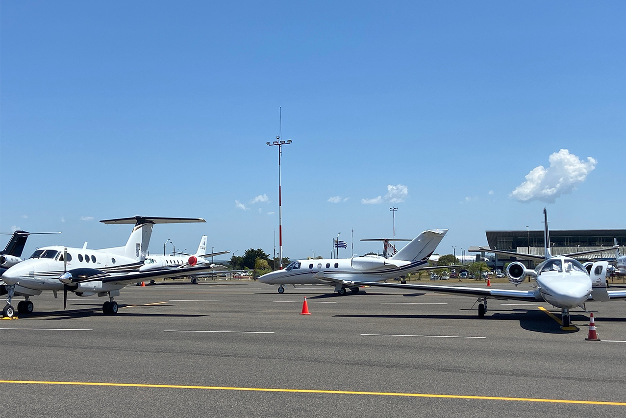Día récord de aviación privada en el Aeropuerto de Punta del Este 