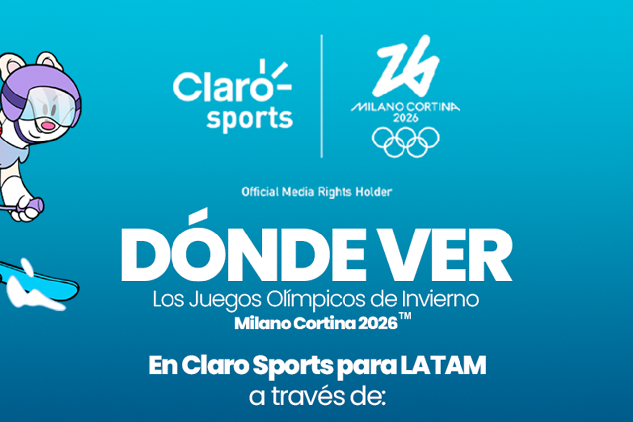 Claro Sports transmite los Juegos Olímpicos de Invierno Milano Cortina 2026 en 17 países de América Latina 