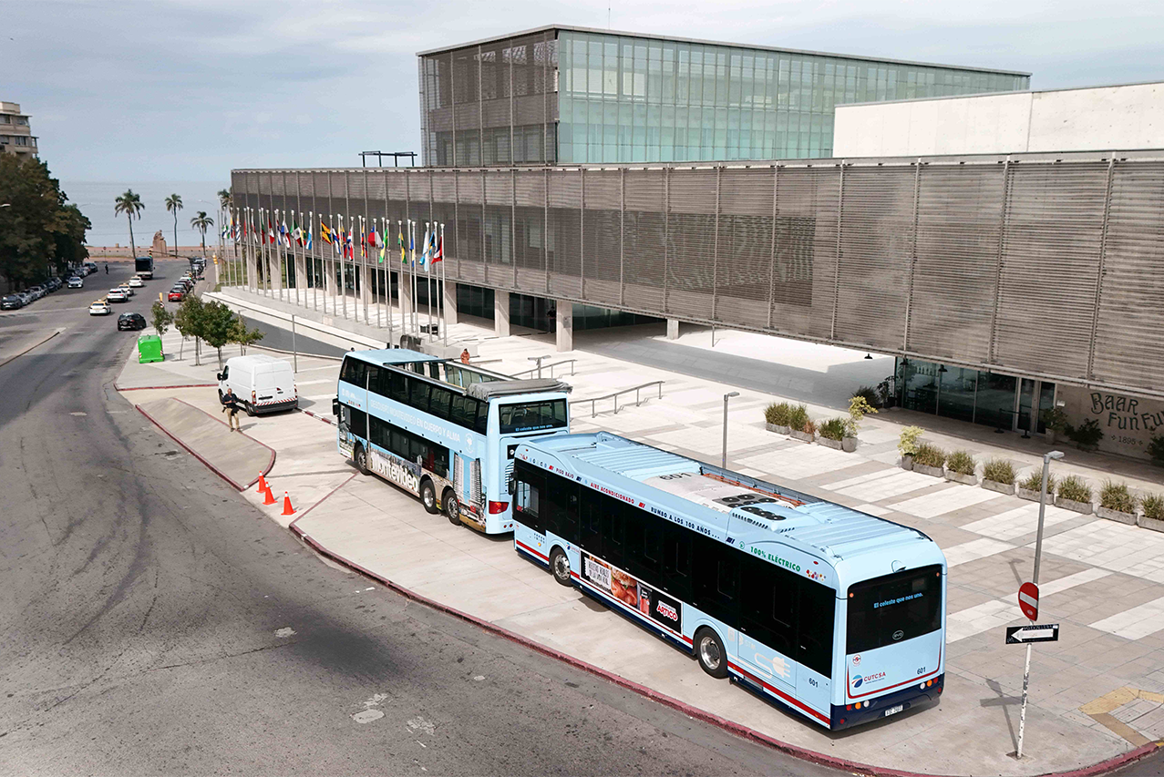 CAF y CUTCSA presentan la primera flota de ómnibus eléctricos adquiridos en el marco del Programa E-Motion, cofinanciado por el Fondo Verde para el Clima 