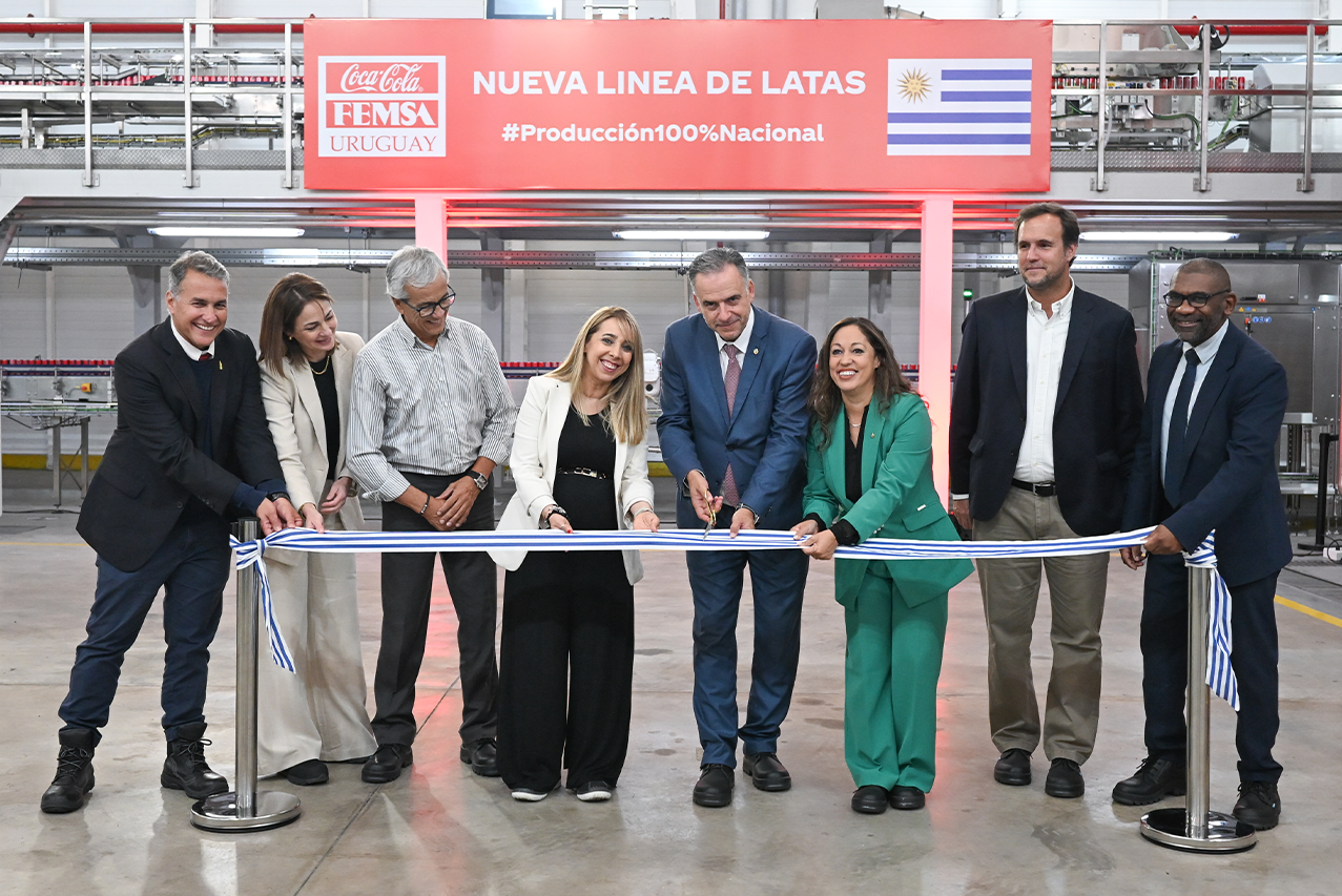 Coca-Cola FEMSA Uruguay inaugura su primera línea de producción nacional de latas 