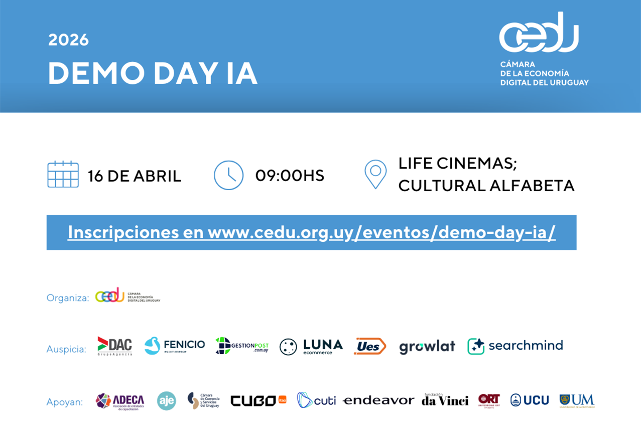 La Cámara de la Economía Digital del Uruguay se prepara para el Demo Day IA 