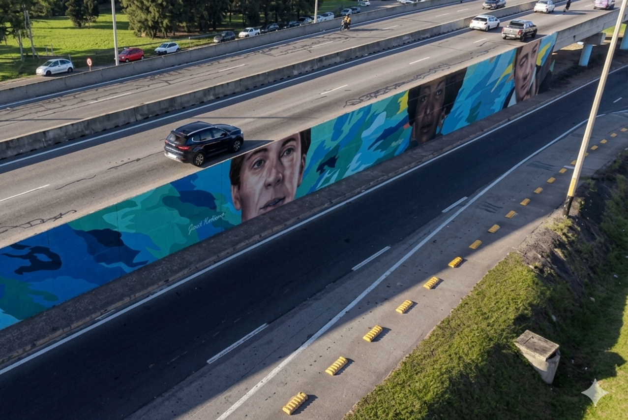 Aeropuertos Uruguay y Pinturas Inca revivieron los colores del mural “Uruguay al Mundo” 