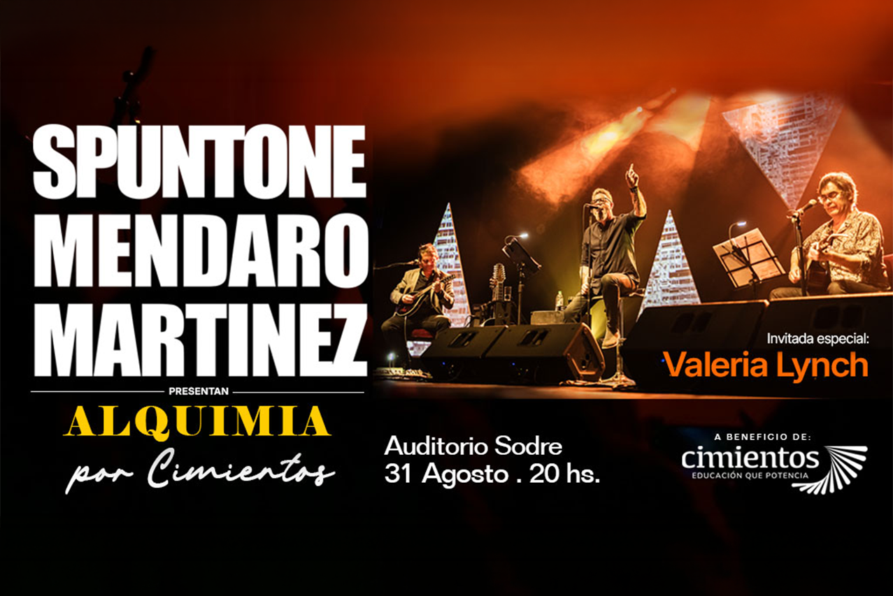 Spuntone-Mendaro-Martínez presentan “Alquimia” a beneficio de Cimientos Uruguay 