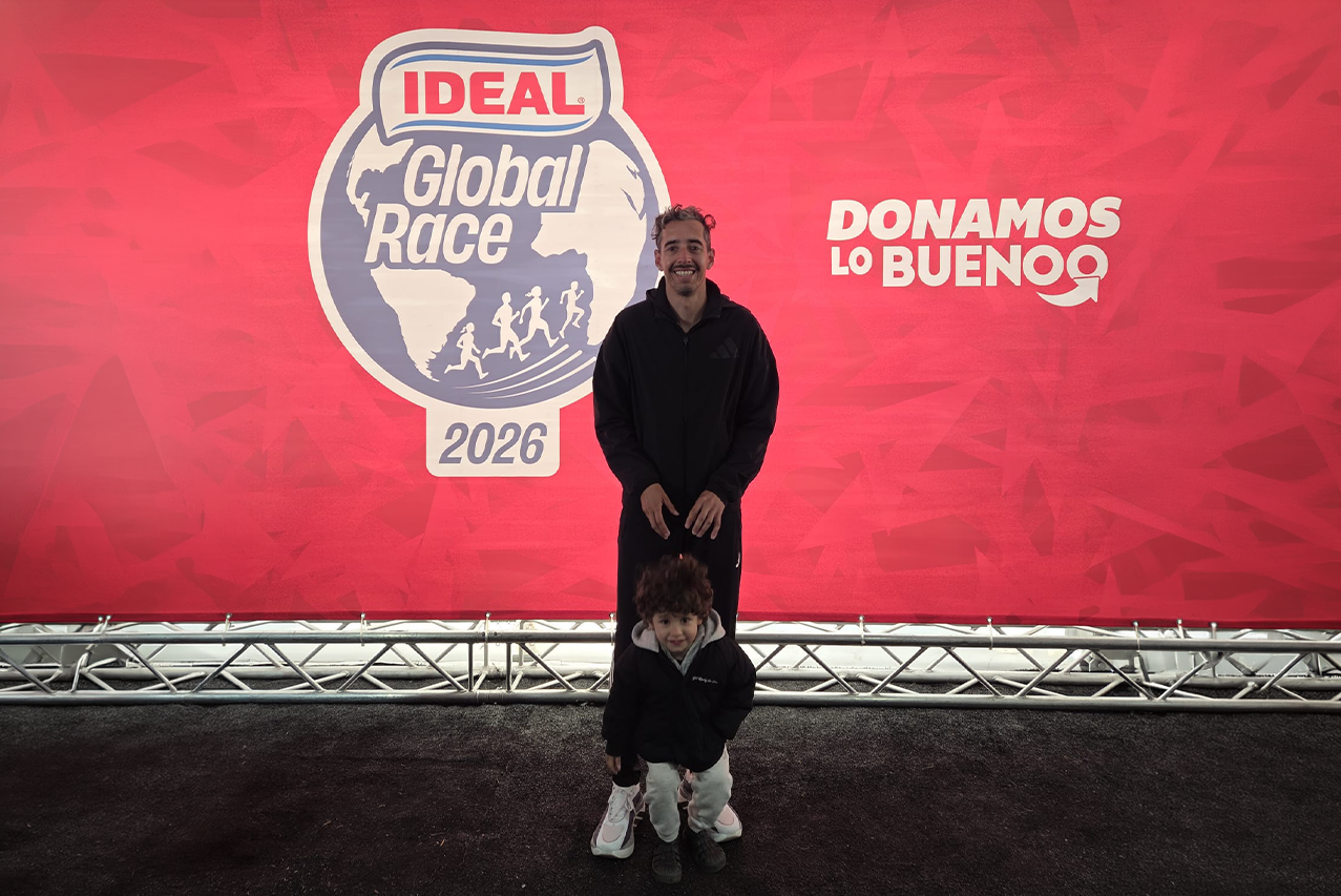 Martín Cuestas representó a Uruguay en la Bimbo Global Race de Chile 