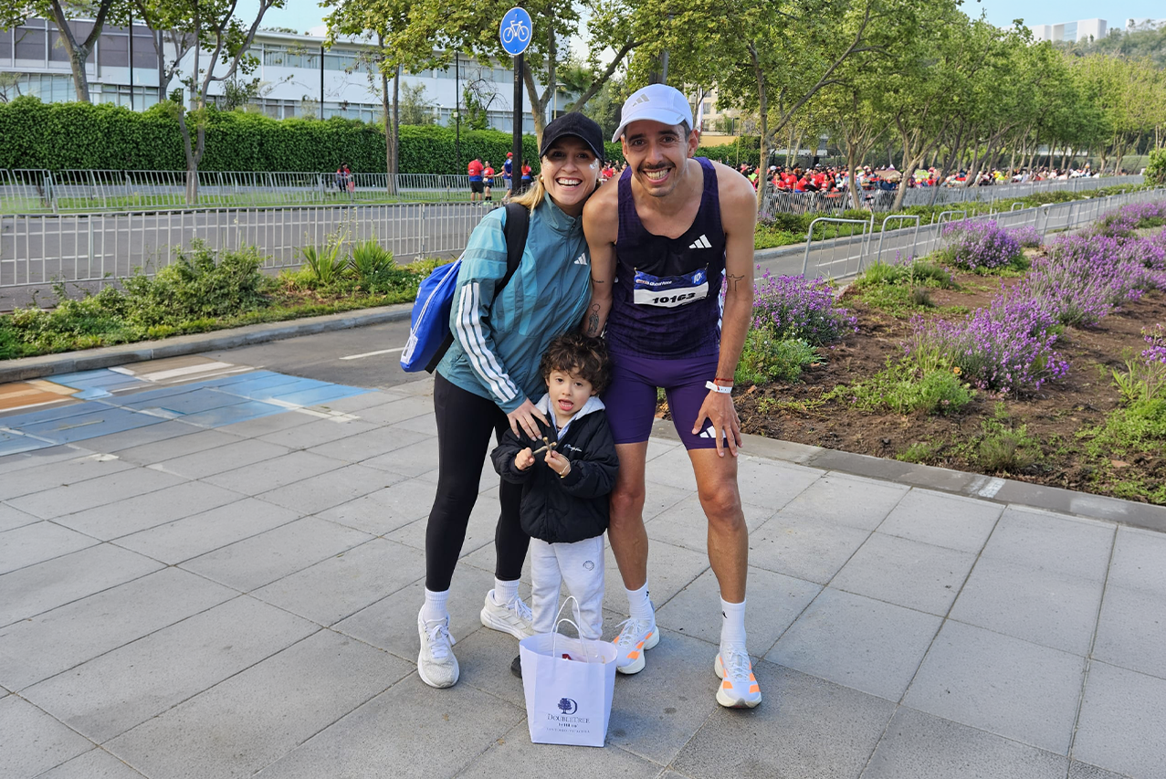 Martín Cuestas representó a Uruguay en la Bimbo Global Race de Chile 